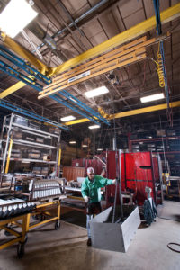 Worker using workstation bridge