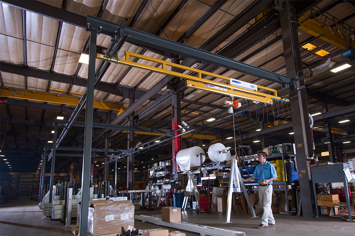 Freestanding Workstation Overhead Bridge Cranes