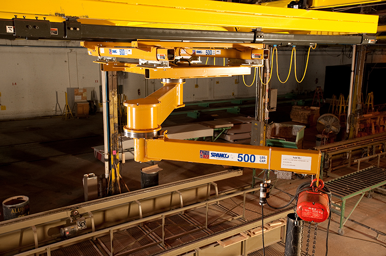 Bridge-Mounted and Ceiling-Mounted Articulating Jib Cranes – 400 Series
