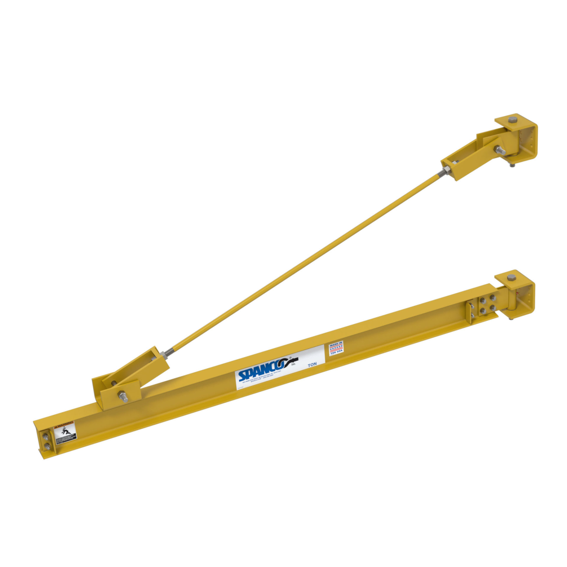Wall mounted jib crane - tie-rod suppored - 301 series