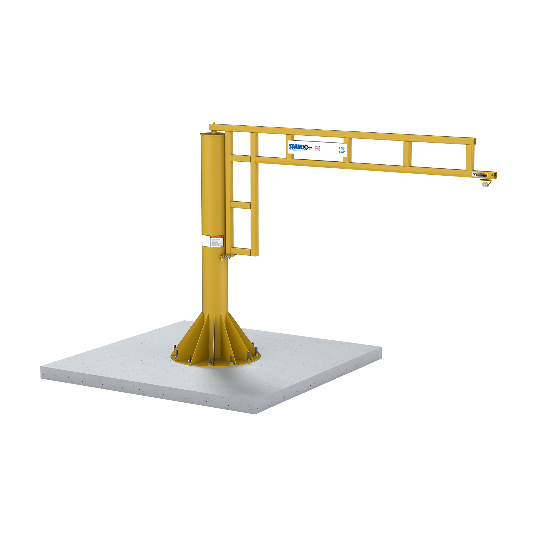 Foundationless Workstation Jib Cranes – 605 Series