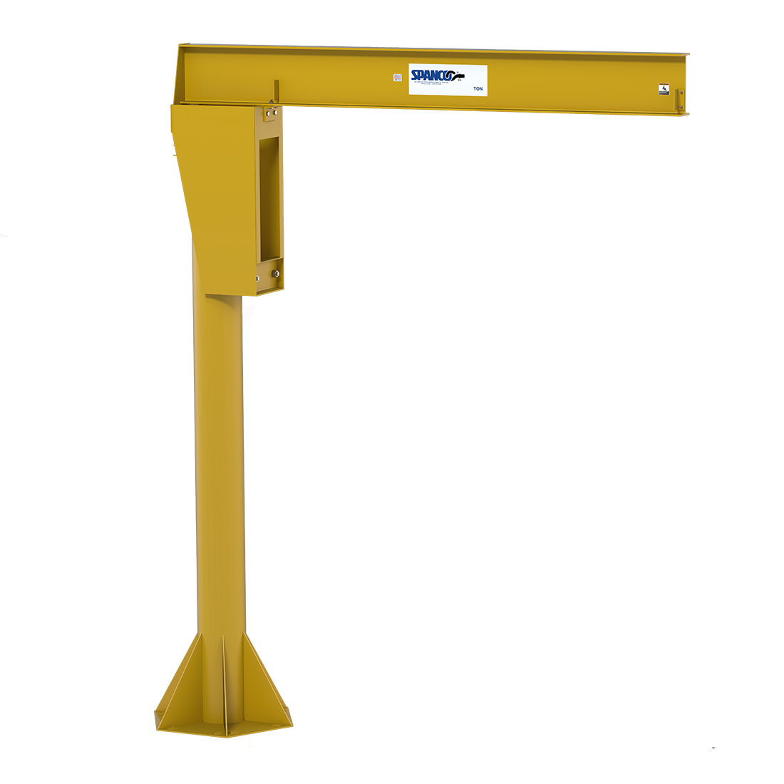 Freestanding Jib Crane - Base Plate Mounted - 100 Series