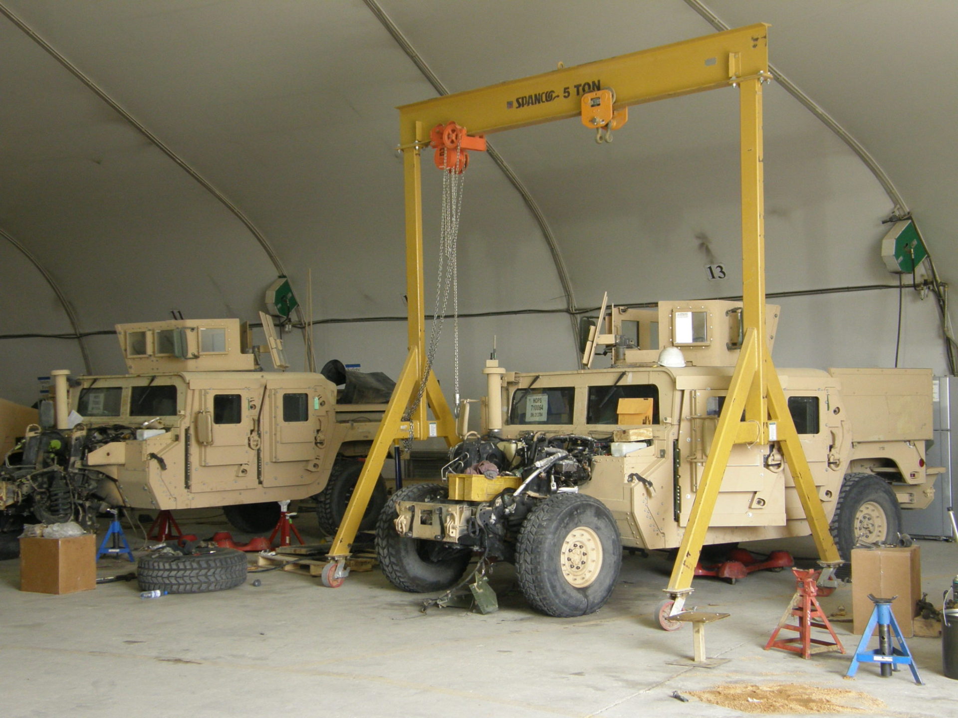 A-Series gantry cranes military vehicles