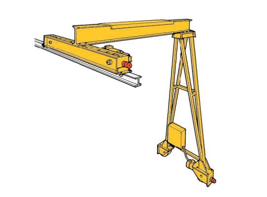 Top-Running Single-Leg Gantry Crane: